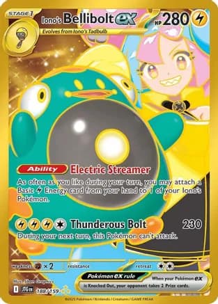 Iono's Bellibolt ex - 188/159 — SV09: Journey Together