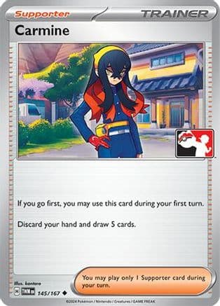 Carmine - 145/167 — Prize Pack Series Cards Pokémon TCG card by Anesaki