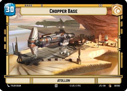 Chopper Base // X-Wing — Jump to Lightspeed Star Wars: Unlimited card by TYLER EDISON