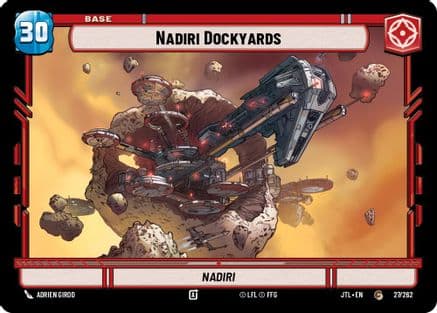 Nadiri Dockyards // TIE Fighter — Jump to Lightspeed Star Wars: Unlimited card by Austin Oakes