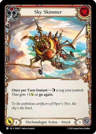 Sky Skimmer (Red) — High Seas Flesh and Blood card by Makkus Cantor