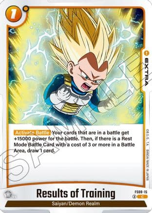 Results of Training — Dragon Ball Super: Fusion World card