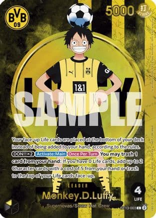Monkey.D.Luffy (BVB x One Piece Campaign) — One Piece Promotion Cards