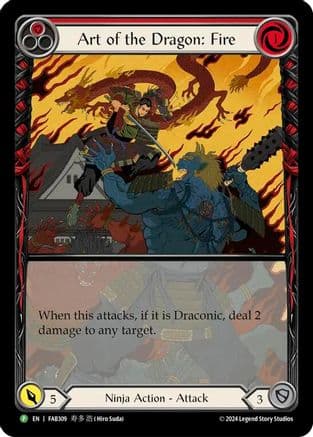 Art of the Dragon: Fire - FAB309 — Flesh and Blood: Promo Cards Flesh and Blood card by Hiro Sudai