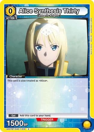 Alice Synthesis Thirty (010) (Box Topper Foil) — UE07BT: Sword Art Online