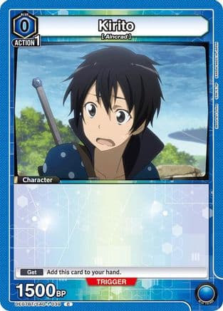 Kirito (039) (Box Topper Foil) — UE07BT: Sword Art Online