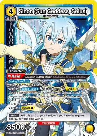 Sinon (Sun Goddess, Solus) (025) — UE07BT: Sword Art Online