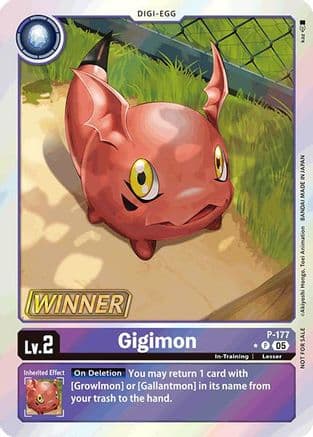 Gigimon (Store Tournament 2025 Vol.2 Winner Pack) — Digimon Promotion Cards