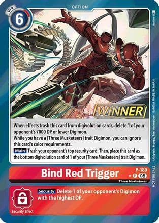 Bind Red Trigger (Store Tournament 2025 Vol.2 Winner Pack) — Digimon Promotion Cards
