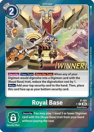 Royal Base (Store Tournament 2025 Vol.2 Winner Pack) — Digimon Promotion Cards