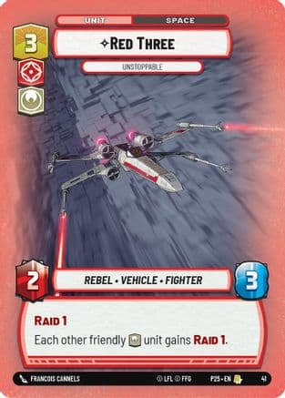 Red Three - Unstoppable — Organized Play Promos