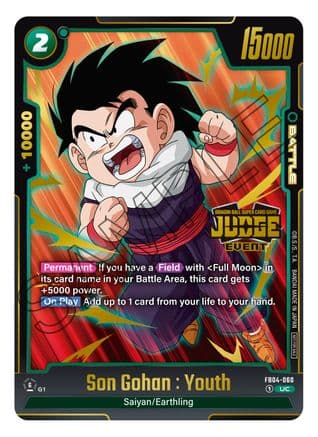 Son Gohan : Youth (Judge Pack (Event Judge) 03) — Tournament and Championship Promos