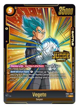 Vegeta (Judge Pack (Event Judge) 03) — Tournament and Championship Promos