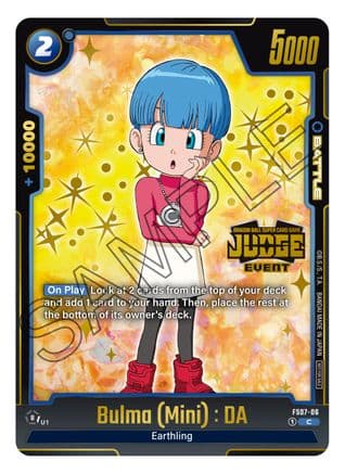Bulma (Mini) : DA (Judge Pack (Event Judge) 03) — Tournament and Championship Promos