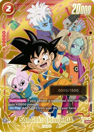 Son Goku (Mini) : DA (Serial Numbered) — Fusion World Promotion Cards and Packs