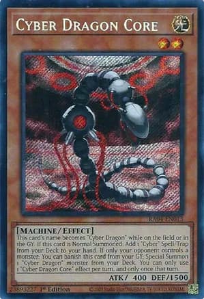 Cyber Dragon Core (Secret Rare) — Quarter Century Stampede