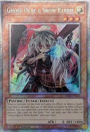 Ghost Ogre & Snow Rabbit (Platinum Secret Rare) — Quarter Century Stampede