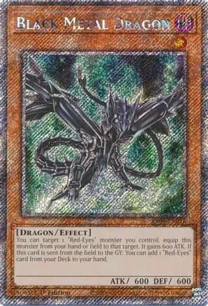 Black Metal Dragon (Platinum Secret Rare) — Quarter Century Stampede