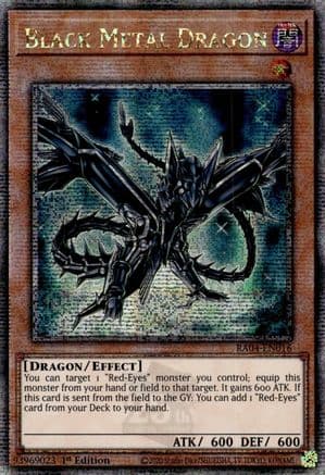 Black Metal Dragon (Quarter Century Secret Rare) — Quarter Century Stampede
