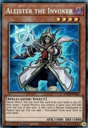 Aleister the Invoker (Alternate Art) (PCR) — Quarter Century Stampede