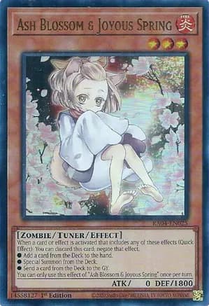 Ash Blossom & Joyous Spring (Alternate Art) (UR) — Quarter Century Stampede