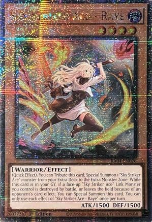 Sky Striker Ace - Raye (New Art) (Quarter Century Secret Rare) — Quarter Century Stampede