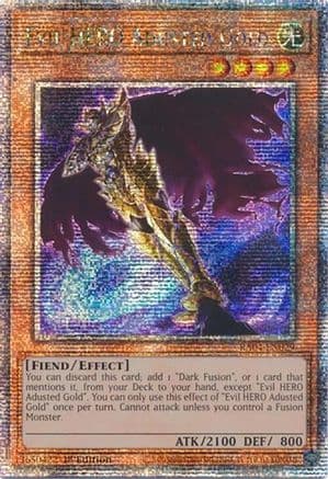 Evil HERO Adusted Gold (Quarter Century Secret Rare) — Quarter Century Stampede