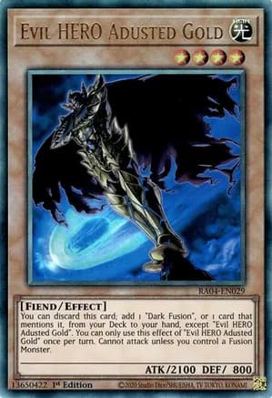 Evil HERO Adusted Gold (PUR) — Quarter Century Stampede