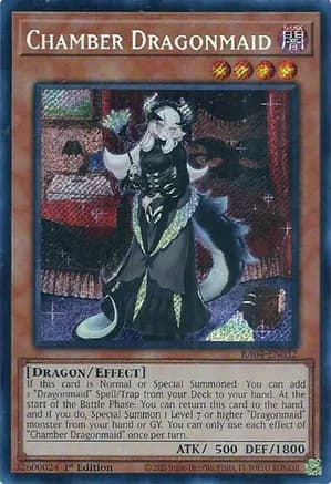 Chamber Dragonmaid (Secret Rare) — Quarter Century Stampede