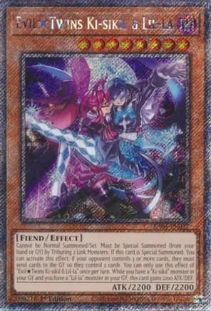 Evil Twins Ki-sikil & Lil-la (Platinum Secret Rare) — Quarter Century Stampede