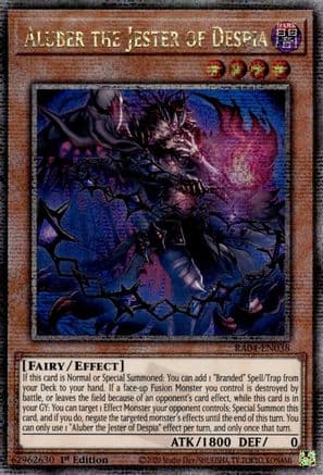 Aluber the Jester of Despia (New Art) (Quarter Century Secret Rare) — Quarter Century Stampede