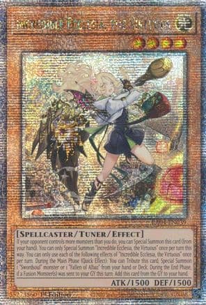 Incredible Ecclesia, the Virtuous (New Art) (Quarter Century Secret Rare) — Yu-Gi-Oh! card