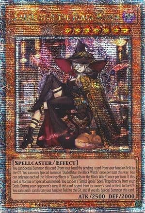 Diabellstar the Black Witch (New Art) (Quarter Century Secret Rare) — Quarter Century Stampede