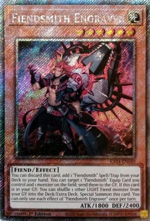 Fiendsmith Engraver (Platinum Secret Rare) — Quarter Century Stampede