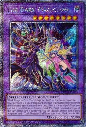 The Dark Magicians (Quarter Century Secret Rare) — Quarter Century Stampede