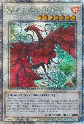 Black Rose Dragon (Alternate Art) (Quarter Century Secret Rare) — Quarter Century Stampede