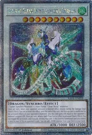 Crystal Clear Wing Synchro Dragon (Quarter Century Secret Rare) — Quarter Century Stampede