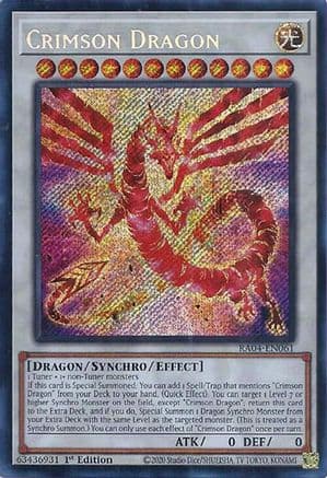 Crimson Dragon (Secret Rare) — Quarter Century Stampede