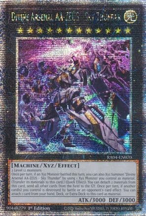 Divine Arsenal AA-ZEUS - Sky Thunder (New Art) (Quarter Century Secret Rare) — Quarter Century Stampede