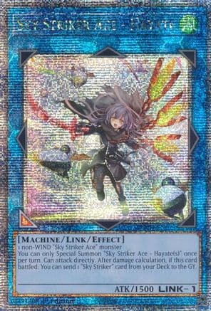 Sky Striker Ace - Hayate (New Art) (Quarter Century Secret Rare) — Quarter Century Stampede