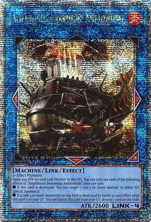 Amphibious Swarmship Amblowhale (Quarter Century Secret Rare) — Quarter Century Stampede