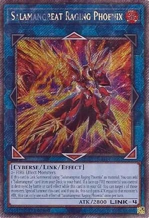 Salamangreat Raging Phoenix (Platinum Secret Rare) — Quarter Century Stampede