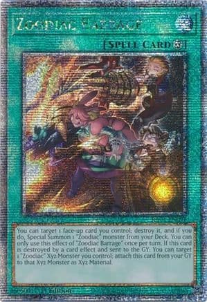 Zoodiac Barrage (Quarter Century Secret Rare) — Quarter Century Stampede