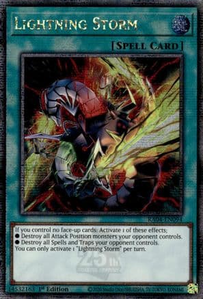 Lightning Storm (New Art) (Quarter Century Secret Rare) — Quarter Century Stampede