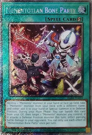 Mementotlan Bone Party (Platinum Secret Rare) — Quarter Century Stampede