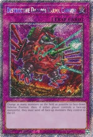 Destructive Daruma Karma Cannon (Platinum Secret Rare) — Quarter Century Stampede