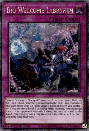 Big Welcome Labrynth (Quarter Century Secret Rare) — Quarter Century Stampede