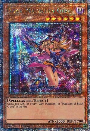 Dark Magician Girl (7th Art) (Quarter Century Secret Rare) — Yu-Gi-Oh! card