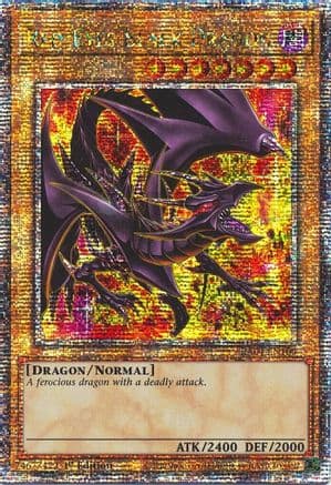 Red-Eyes Black Dragon (8th Art) (Quarter Century Secret Rare) — Quarter Century Stampede