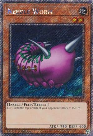 Needle Worm (Platinum Secret Rare) — Quarter Century Stampede